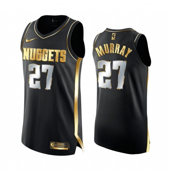 Denver Nuggets Trikot Jamal Murray 27 2020-21 Schwarz Golden Edition Swingman - Herren